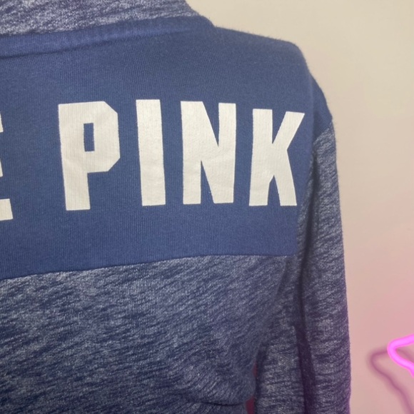 Victoria’s Secret Pink Quarter Zip Pullover Hoodie Size Small Love Pink VsPink - Picture 14 of 17